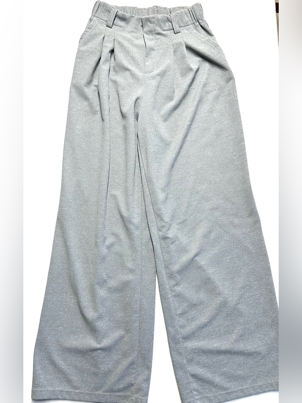 Halara Tall Wide Leg Pants Womens S Gray High Waist Stretch 32” Inseam